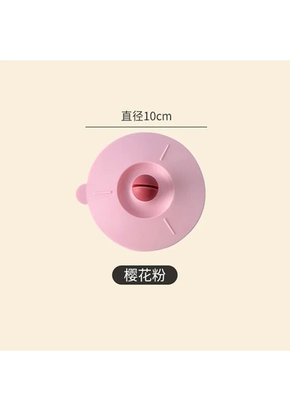 1pc-Pembe 10CM Sevimli Silikon Bardak Kapağı Elastik Kapaklı Kupa Kapakları Toz Geçirmez Sızdırmaz Bardak Kapağı Yuvarlak Seramik Cam Çay Bardağı Kapağı Çay Bardağı Evrensel (Yurt Dışından)