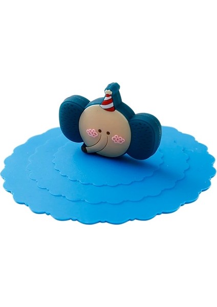 1pc-Pembe 10CM Sevimli Silikon Bardak Kapağı Elastik Kapaklı Kupa Kapakları Toz Geçirmez Sızdırmaz Bardak Kapağı Yuvarlak Seramik Cam Çay Bardağı Kapağı Çay Bardağı Evrensel (Yurt Dışından) fırsatları
