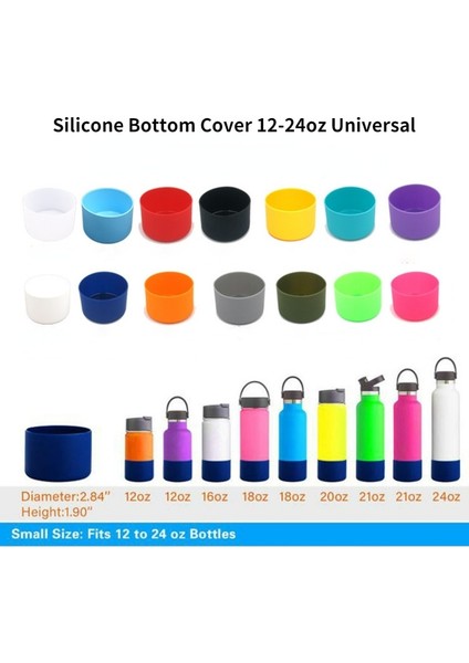 Beyaz 32-40OZ 12-40OZ 7.5-9cm Tumbler Boot Şişe Kol Silikon Taban Kupası Kaymaz Mat Coaster Kaymaz Alt Kollu Kapak (Yurt Dışından) modelleri