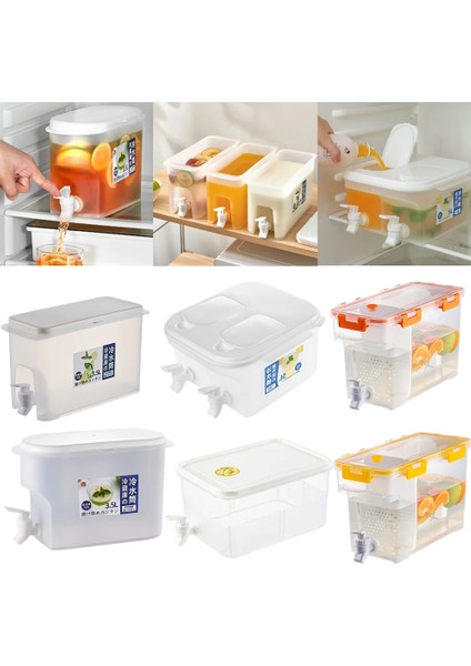 3.5l J Büyük Soğuk Su Isıtıcısı Buzdolabı Musluklu Limonata Şişesi Drinkware Su Isıtıcısı Pot Içecek Sebili Ev Soğuk Su Sürahisi Kova (Yurt Dışından) fiyatları