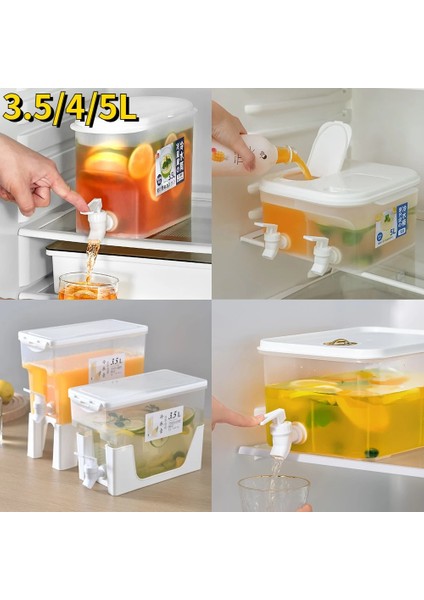 3.5l J Büyük Soğuk Su Isıtıcısı Buzdolabı Musluklu Limonata Şişesi Drinkware Su Isıtıcısı Pot Içecek Sebili Ev Soğuk Su Sürahisi Kova (Yurt Dışından) modelleri
