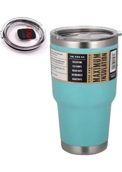 20OZ Sarı 3 Logo 30OZ Yetys Paslanmaz Çelik 20OZ Tumbler Manyetik Kapaklı Kahve Kupa Araba Termosu Şişe Su Bardakları Thermocup Termos (Yurt Dışından) indirimleri