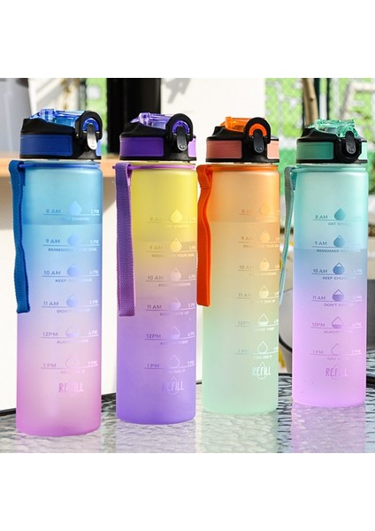 S5 Pipetsiz 1000 ml 1 Litre Su Şişesi Büyük Kapasiteli Spor Su Şişesi Sızdırmaz Içme Şişesi Açık Seyahat Spor Salonu Su Şişesi Drinkware (Yurt Dışından)