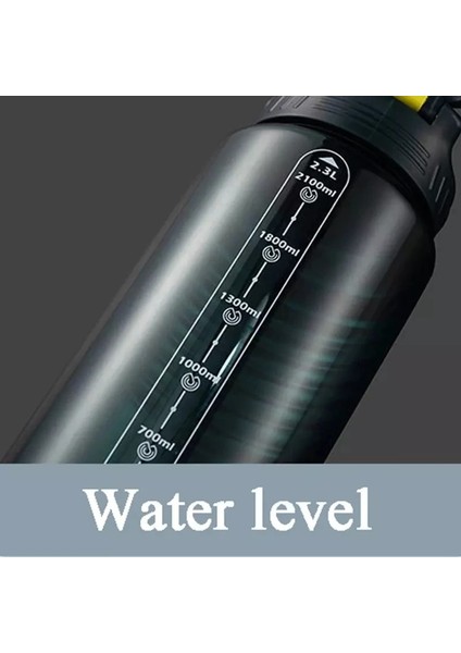 Mavi 1.7l 2 Litre Motivasyon Su Pipetli Şişe Içme Şişesi Büyük Kapasiteli Spor Sürahiler Taşınabilir Seyahat Spor Plastik Su Bardağı (Yurt Dışından) fırsatları