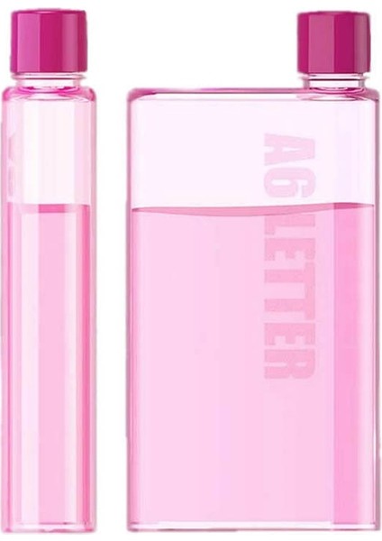 Pembe A6-350ML Taşınabilir Kitap Kağıt Bardak A5 A6 Kağıt Bardak Şişe Botlte Düz Su Şişesi Dizüstü Şişe Şeffaf Kağıt Pedi Içme Şişesi (Yurt Dışından) fiyatları