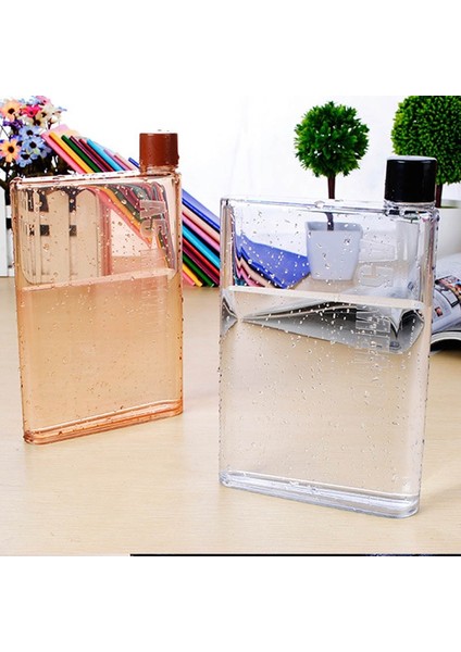 Pembe A6-350ML Taşınabilir Kitap Kağıt Bardak A5 A6 Kağıt Bardak Şişe Botlte Düz Su Şişesi Dizüstü Şişe Şeffaf Kağıt Pedi Içme Şişesi (Yurt Dışından) modelleri