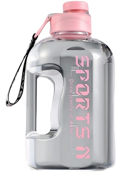 Pembe 2.7l 2.7 Litre Spor Su Şişesi Samanlı Büyük Taşınabilir Seyahat Şişeleri Eğitim Spor Spor Fincan Zaman Ölçeği ile Bpa Ücretsiz (Yurt Dışından)