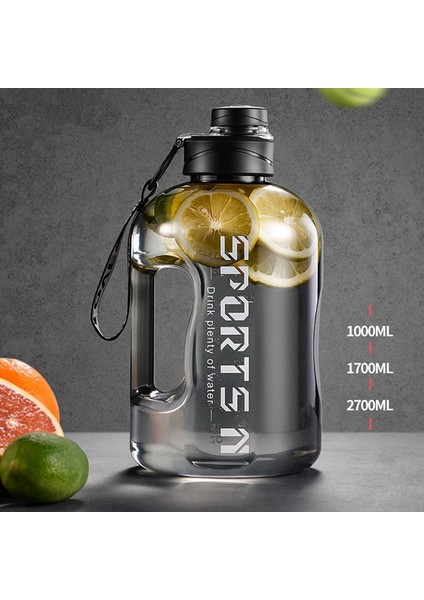 Pembe 2.7l 2.7 Litre Spor Su Şişesi Samanlı Büyük Taşınabilir Seyahat Şişeleri Eğitim Spor Spor Fincan Zaman Ölçeği ile Bpa Ücretsiz (Yurt Dışından) modelleri