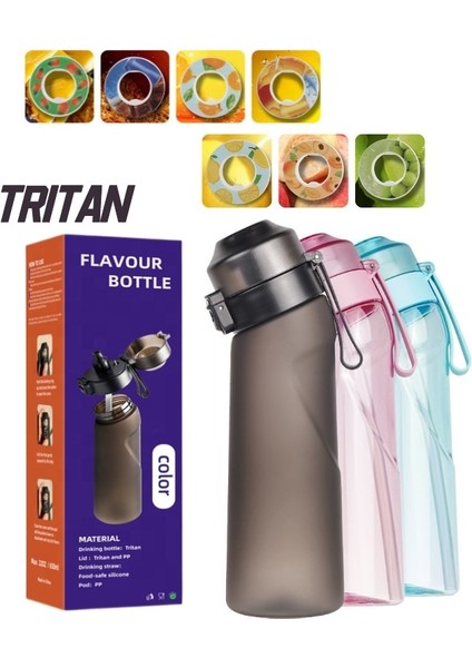 500ML-PEMBE Şişe 3x Red Bull 650ML Hava Aromalı 1/7 Aroma Podlu Su Şişesi Vandens Butelis 0 Şeker 0 Kalori Bottiglia Içecek Şişesi Aromaları (Yurt Dışından)