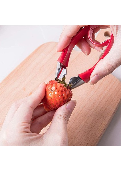 1 Adet Çilek Soyucu Metal Plastik Meyve Yaprağı Sökücü Gadget Domates Sapları Patates Bıçağı Kök Sökücü Mutfak Sebze Pişirme Aracı (Yurt Dışından) modelleri