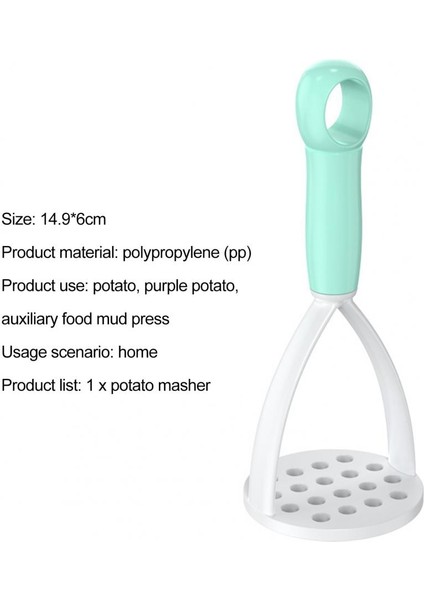 Mavi Patates Ezici Üniforma Örgü Emek Tasarrufu Sağlayan Polipropilen Presleme Tarzı Patates Pilav Püresi Mutfak Aksesuarları (Yurt Dışından) indirimleri