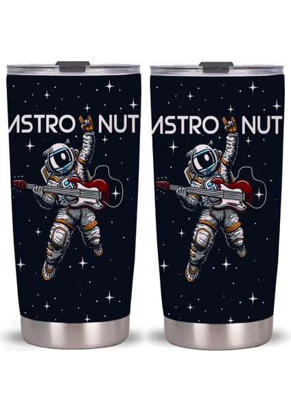 Stil 2 20 Oz Karikatür Astronot Tumbler Kapaklı Bardak, Paslanmaz Çelik Çift Duvar Vakum Termos Yalıtımlı Seyahat Kahve Kupa Oğlu Için Hediye (Yurt Dışından) modelleri