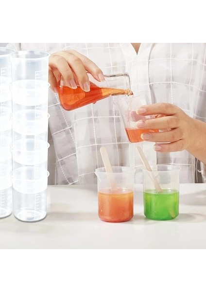 1 Adet 1/5 Adet Şeffaf Plastik Ölçüm Kabı ile Mezun 100ML Mutfak Laboratuvarı Ölçüm Aracı Ev Dıy Zanaat Karıştırma Ölçüm Kabı (Yurt Dışından) fırsatları