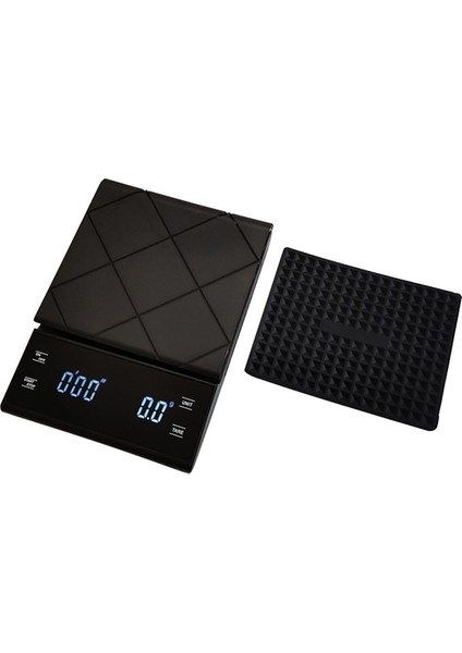 Zamanlayıcı ile Şarj Edilebilir Kahve Terazisi 0.3-3000G Damla Kahve Hassas Dijital Mutfak Terazisi Üzerine Dökün Dara G/oz/ml Ünitesi Arka Işık LED Ekran (Yurt Dışından)