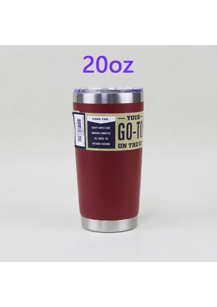 20OZ Koyu Kırmızı 3 Logo 30 20 Oz Bardak Çift Duvar Su Termal Termos Kahve Kupa Yetys Matara Paslanmaz Çelik Termoslar 30OZ 20OZ Bardak Şişe (Yurt Dışından)