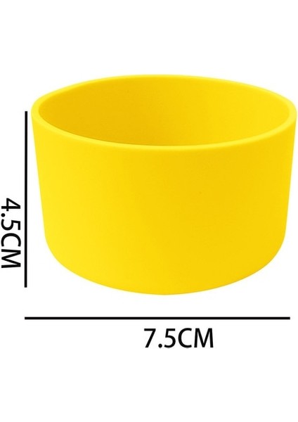 Sarı 7.5cm 7.5/9cm Bardak Kapağı Spor Su Şişesi Kapağı Uzay Pot Silikon Kapak Kauçuk Alt Ped 32-40OZ Hidro Şişe Şişe (Yurt Dışından)