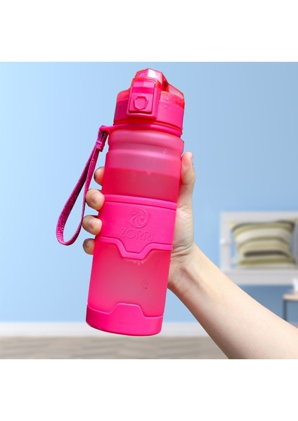 Pembe 500ML Bpa Içermeyen Plastik Su Şişesi Spor Için 400/500/700/1000ML Taşınabilir Sızdırmaz Drinkware Açık Spor Salonu Şişesi Bisiklet Şişesi (Yurt Dışından)