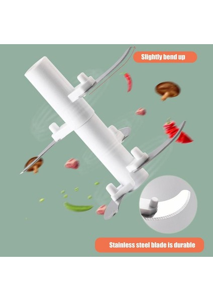 Yeşil 900 ml Çekme Tipi Mini Kıyıcı Manuel Sebze Kıyma Makinesi 3 Paslanmaz Çelik Bıçaklar Soğan Kıyıcı Sarımsak Kırıcı Mutfak Gereçleri (Yurt Dışından)