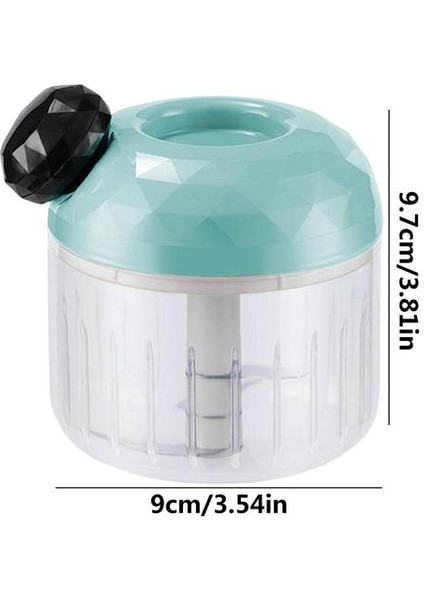 Yeşil Manuel Sebze Kesicisi Paslanmaz Çelik Bıçaklar Gıda Değirmeni Zencefil Et Kıyma Aracı Sarımsak Rende Çok Fonksiyonlu Mutfak Aletleri (Yurt Dışından)