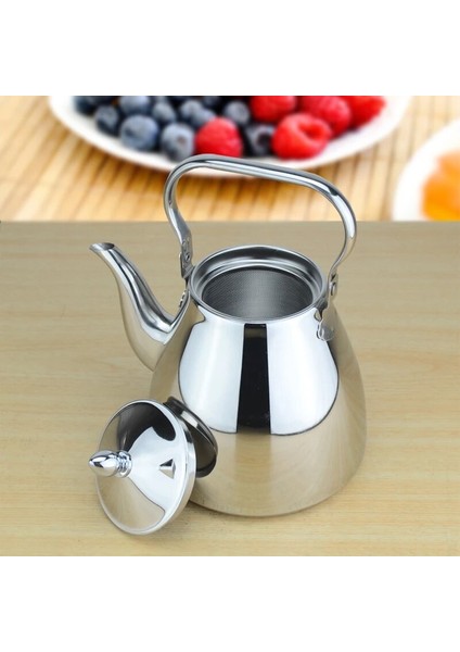 Filtre ile 1.2l Yeni Gelmesi 304 Paslanmaz Çelik Su Isıtıcısı Kalın Indüksiyon Ocak Çay Su Isıtıcısı Yaratıcı Çay Potu Ev Ofis Için 1.2l/1.5l/2l (Yurt Dışından)