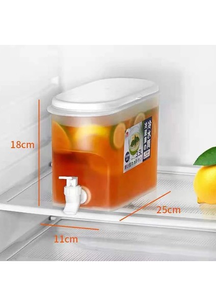 3.5l 3.5l Buzdolabı Soğuk Su Isıtıcısı Musluklu Limonata Şişesi Drinkware Su Isıtıcısı Pot Içecek Dağıtıcı Soğuk Su Kovası Mutfak (Yurt Dışından)