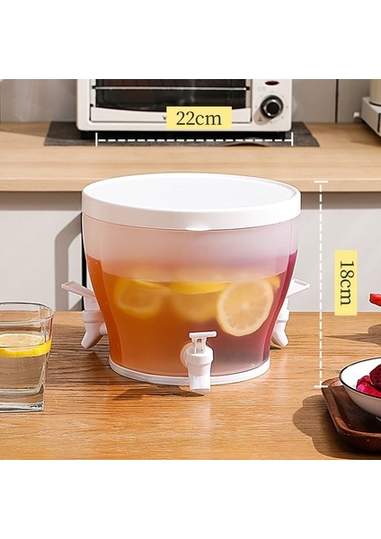 5l Kısa Buzdolabı Soğuk Su Isıtıcısı Musluk Ev Limonata Şişesi Drinkware Soğuk Su Şişesi Konteyneri Çaydanlık Su Sürahileri (Yurt Dışından)