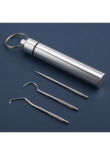 Kısa 1 Takım Taşınabilir Paslanmaz Çelik Metal Kürdan Çanta Seti Yeniden Kullanılabilir Çevre Koruma Açık Piknik Kampı Için Tutucular ile (Yurt Dışından) modelleri