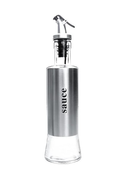 Sos 300ML Paslanmaz Çelik Yağ Şişesi Damlamasız Şişeler Soya Cruet Sosu Sirke Çeşni Dağıtıcı Sağlam Baharat Kavanozları Mutfak Aksesuarları (Yurt Dışından)