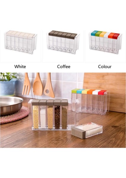 6 Adet Renkli Renk Şeffaf Baharat Kavanoz Seti Tuz ve Biber Baharat Şişesi Renkli Kapaklı Mutfak Çeşni Şişe Saklama Kabı Baharat Rafı (Yurt Dışından) fırsatları