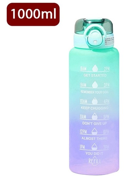 1000 ml 1 Adet Su Şişesi Motivasyon Spor Su Şişesi Sızdırmaz Şişeler Içme Açık Seyahat Spor Salonu Fitness Sürahiler Mutfak Fincan (Yurt Dışından) fiyatları