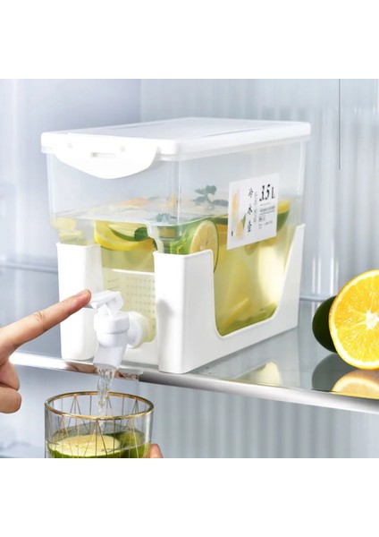 3.5l Soğuk Su Isıtıcısı Su Sürahi Musluklu Sürahi Buzdolabı Süt Çay Dağıtım Barı Bal Içti Soda Dağıtıcı Musluk Su Kavanoz Şişesi (Yurt Dışından)