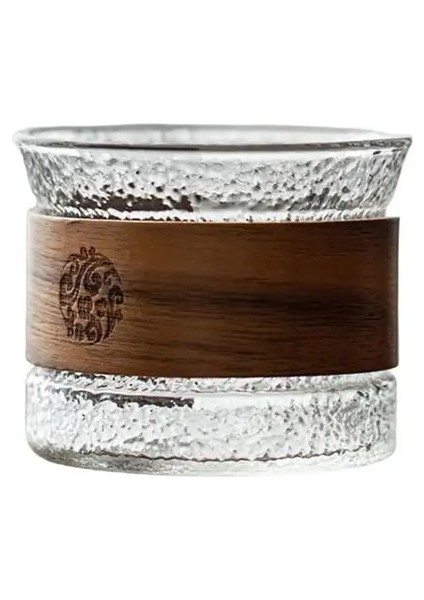 B 130 ml Çay Bardağı Büyük Kapasiteli Japon Tarzı Kahve Kupa Şeffaf Cam Çay Fincanı Içme Kupa Günlük Kullanım (Yurt Dışından)