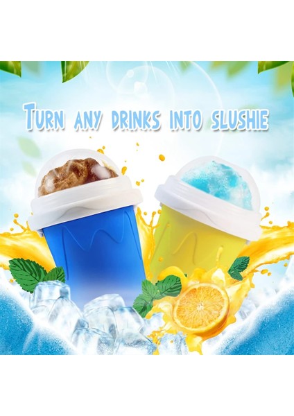 Kırmızı Buz Yapıcı Bardak 500 ml Smoothies Fincan Dıy Dondurma Hızlı Dondurulmuş Silikon Sıkma Bardak Soğutma Milkshake Slushy Makinesi Su Şişesi (Yurt Dışından) modelleri