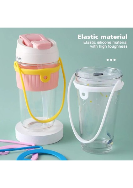D 1 Adet Taşınabilir Içecek Taşıyıcı 12OZ-32OZ Taşıyıcı Tutucu Silikon Kahve Fincanı Taşıyıcı Seyahat Kahve Kupa Bardak Çoğu Bardak Uyar (Yurt Dışından)