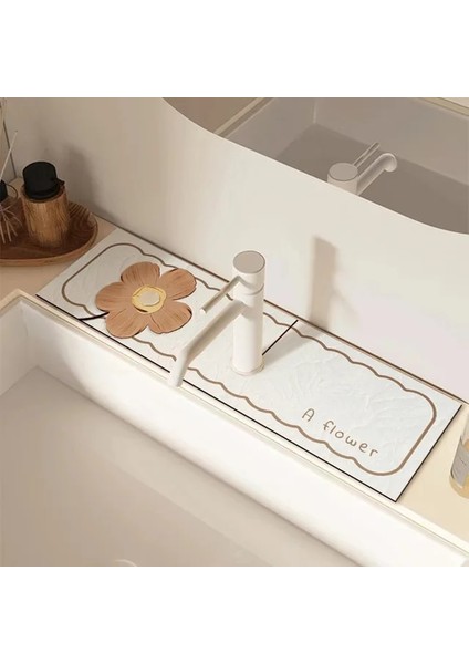 12 38X13 cm Klasik Lavabo Musluğu Drenaj Pedi Masa Mat Tuvalet Diatom Çamur Emici Ped Kaymaz Anti-Küf Mat Mutfak Tezgahı Yemek Için (Yurt Dışından) fiyatları