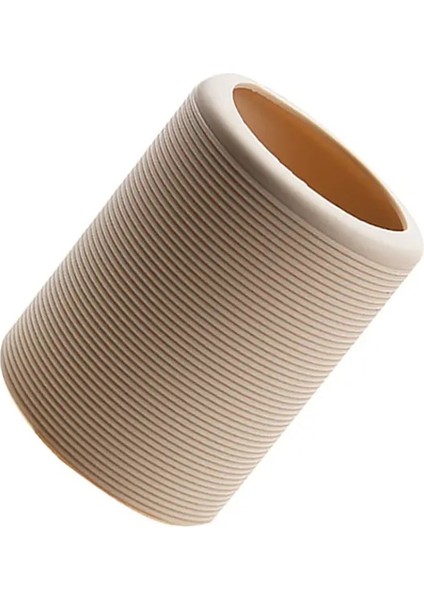 Turuncu Kırmızı 6.5 cm Silikon Isı Yalıtımlı Bardak Kol Çizgili Kaymaz Sarar Koruyucu Cam Bardak Kol Su Şişesi Su Isıtıcısı Kapağı (Yurt Dışından)