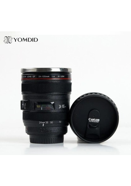 Beyaz 02 Kutu Yok 301-400ML Paslanmaz Çelik Kamera EF24-105MM Kahve Lens Kupa Beyaz Siyah Kahve Kupaları Yaratıcı Hediye Kahve Fincanları Canecas Tazas Vaso Caf (Yurt Dışından) indirimleri