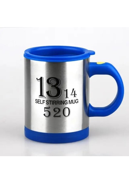 Blue Love 400ML 400ML Otomatik Kendini Karıştıran Kupa Kahve Süt Karıştırma Kupa Paslanmaz Çelik Termos Bardak Elektrikli Tembel Çift Yalıtımlı Akıllı Fincan (Yurt Dışından)
