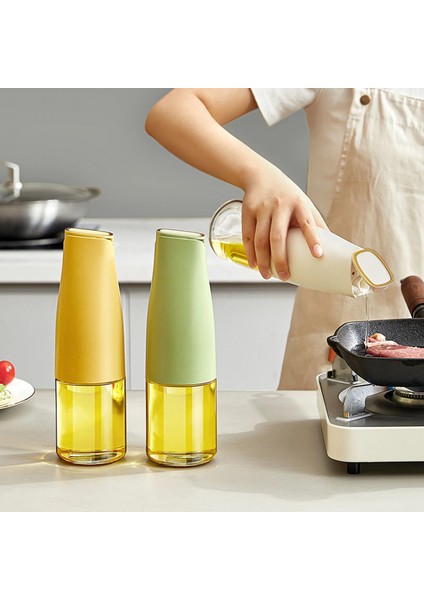 Yeşil 500 ml Cam Filtre Yağ Depolama Tankı Konteyner Dayanıklı Kullanım Güvenli Malzeme Yağ Şişesi Barbekü Mutfak Yağı Püskürtücü Aracı (Yurt Dışından) fiyatları