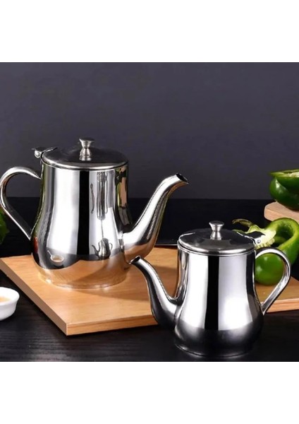 48OZ Paslanmaz Çelik Yağ Filtresi Pot Aşınmaya Dayanıklı Mutfak Pişirme Örgü Şişe Ev Pratik Yağ Süzgeç Pot Ince Örgü (Yurt Dışından)