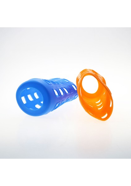 Mavi 6.0 cm Hollow Out Silikon Su Şişesi Kapağı Anti Haşlanma Bardak Kapağı Silikon Cam Süt Şişesi Koruyucu Kılıf (Yurt Dışından)
