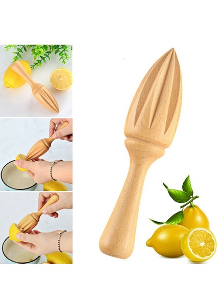 Bej Yaratıcı Ahşap Limon Sıkacağı El Basın Manuel Sıkacağı Ahşap Meyve Portakal Narenciye Sıkacağı Sıkacağı Limon Sıkacağı Çıkarıcı (Yurt Dışından)