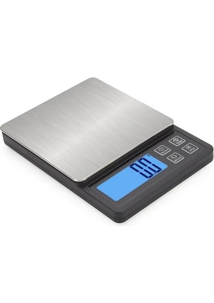 Siyah 3 kg 0.1g Taşınabilir Paslanmaz Çelik Dijital Mutfak Terazisi Mini Cep Hassas Gıda Takı Elektronik Tartı Ağır Jinke (Yurt Dışından)