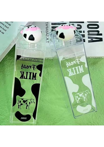 Su Şişesi 500ML Mutfağım 500ML Bpa Içermeyen Süt Spor Su Şişesi Su Isıtıcısı Benim Sevimli Karikatür Yaratıcı Açık Hava Plastik Taze Gourde Şişeleri Drinkware (Yurt Dışından)