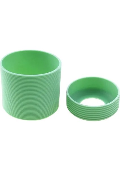 Fasulye Yeşil Silikon Dünya 2 Adet/takım 6.5 cm Silikon Bardak Kapağı Çizgili Isı Yalıtımlı Cam Bardak Kol 65 mm Silikon Bardak Alt Kapak (Yurt Dışından) fiyatları