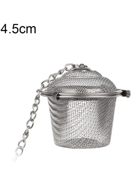 4.5cm 1 Adet Paslanmaz Çelik Çorba Tadı Baharat Kutusu Sepeti Salamura Tencere Cüruf Ayırma Kevgir Süzgeçler Pişirme Örgü Filtre Aracı (Yurt Dışından)