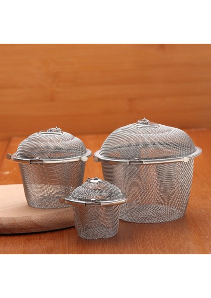 4.5cm 1 Adet Paslanmaz Çelik Çorba Tadı Baharat Kutusu Sepeti Salamura Tencere Cüruf Ayırma Kevgir Süzgeçler Pişirme Örgü Filtre Aracı (Yurt Dışından)