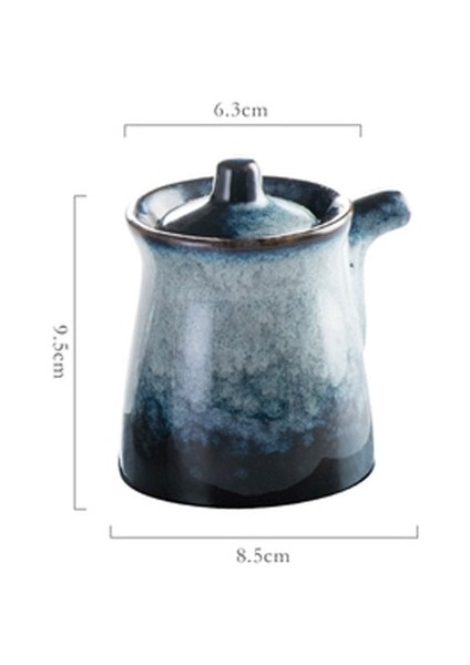 Stil 6 Japon Tarzı Seramik Baharat Pot Ev Yaratıcı Mutfak Yağı Tuz Şeker Monosodyum Glutamat Çeşni Kutusu Yağ Dökücü (Yurt Dışından)