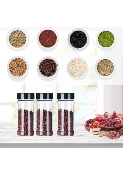 15 Adet 4/10/15/20 Adet Baharat Kavanozları Etiketli Plastik Şeffaf Baharat Şişesi Kapları Baharat Biber Tuzu Cocina Mutfak Baharat Kavanozu (Yurt Dışından)