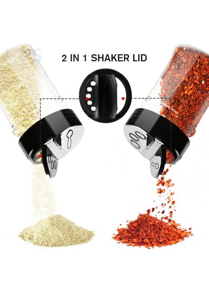 15 Adet 4/10/15/20 Adet Baharat Kavanozları Etiketli Plastik Şeffaf Baharat Şişesi Kapları Baharat Biber Tuzu Cocina Mutfak Baharat Kavanozu (Yurt Dışından)
